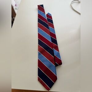 Brooks Brothers Diagonal Striped Tie in Red and Blue